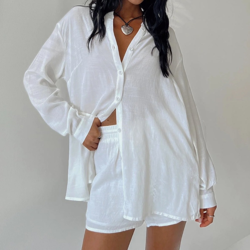 Chloe Loungewear Set White